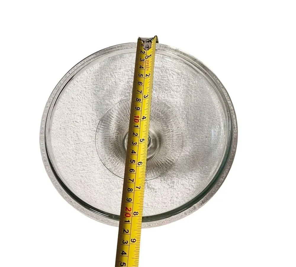 CORNING WARE PYREX USA #15 Round Replacement Clear Glass Lid Marked V 2.5C A